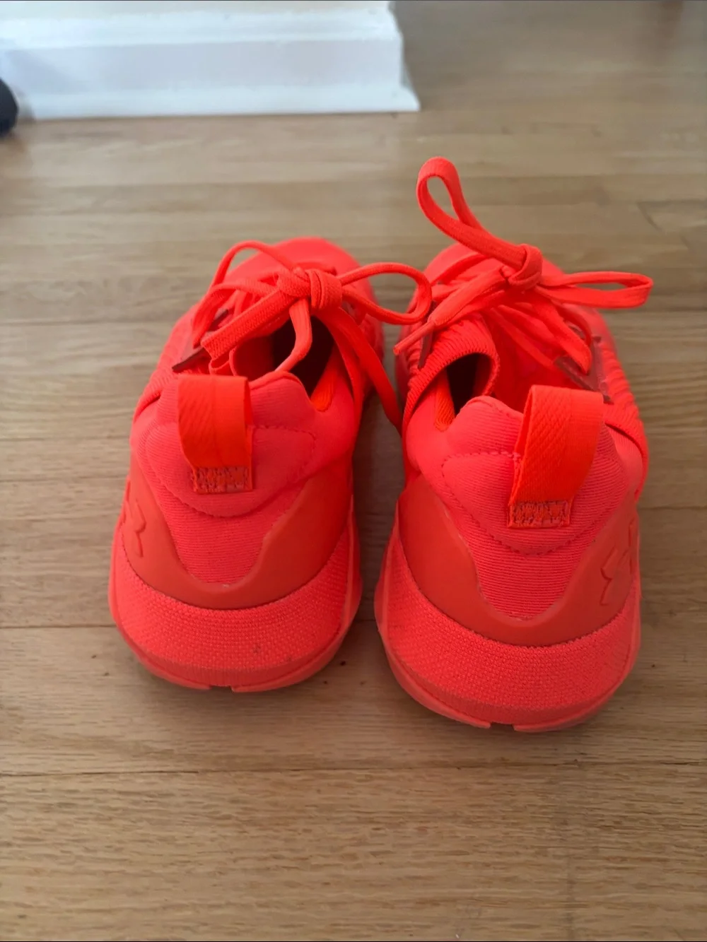 Men’s Under Armour Hover Bright Neon Pink Athletic Sneakers